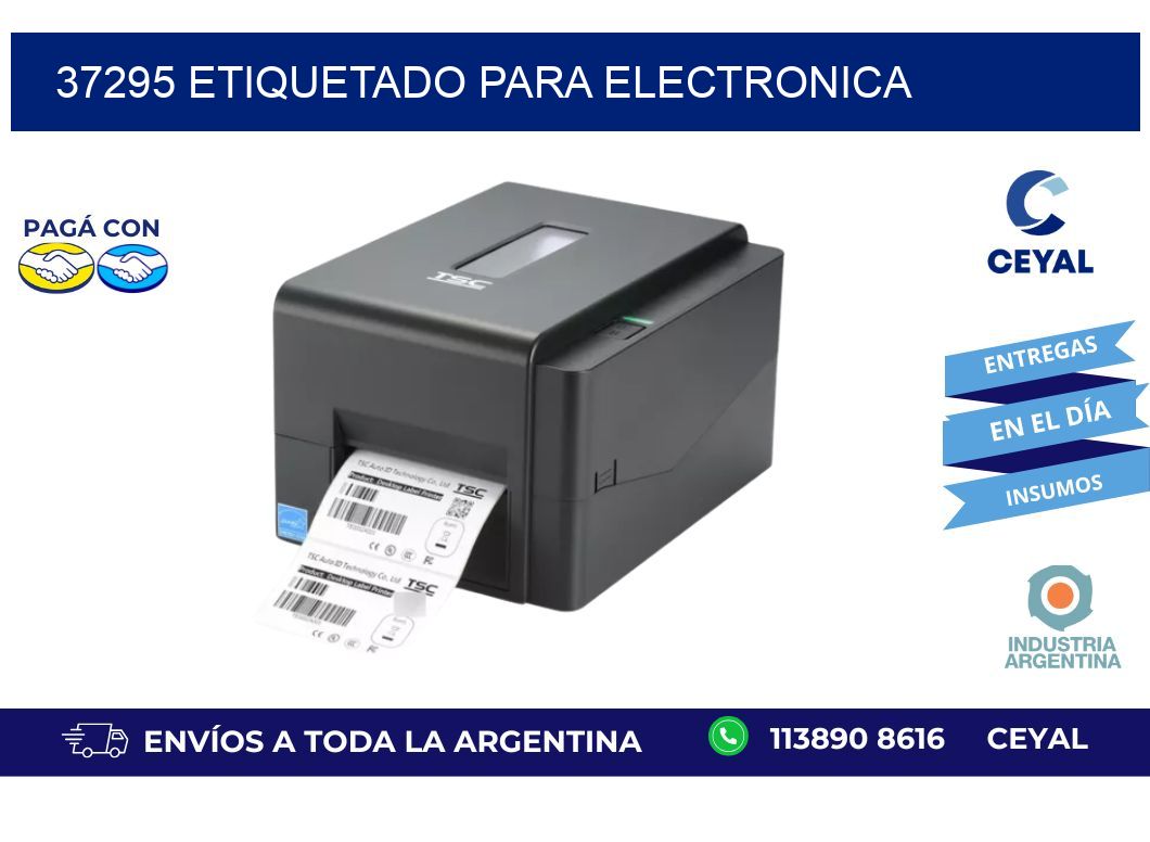37295 ETIQUETADO PARA ELECTRONICA