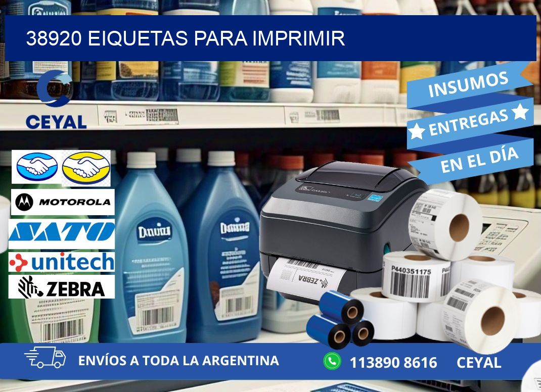 38920 EIQUETAS PARA IMPRIMIR
