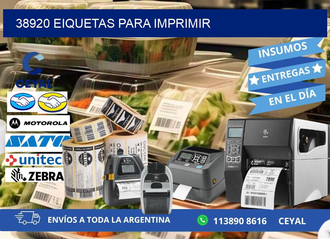 38920 EIQUETAS PARA IMPRIMIR