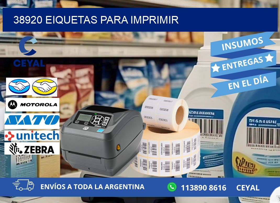 38920 EIQUETAS PARA IMPRIMIR