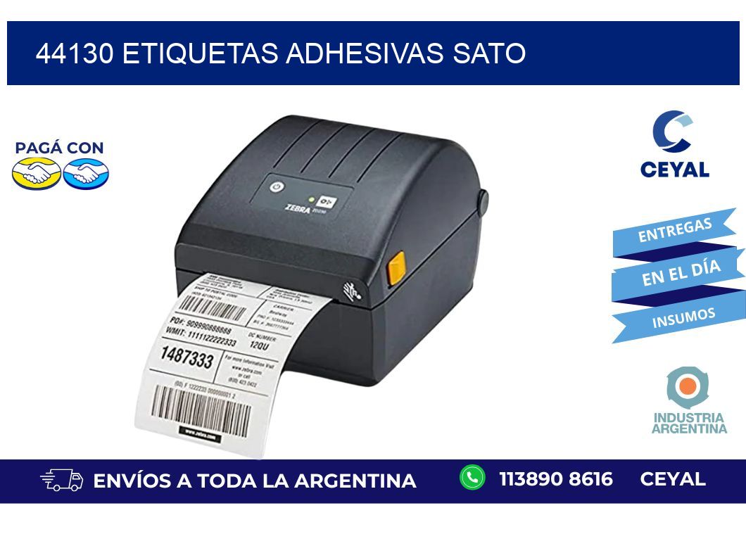 44130 ETIQUETAS ADHESIVAS SATO