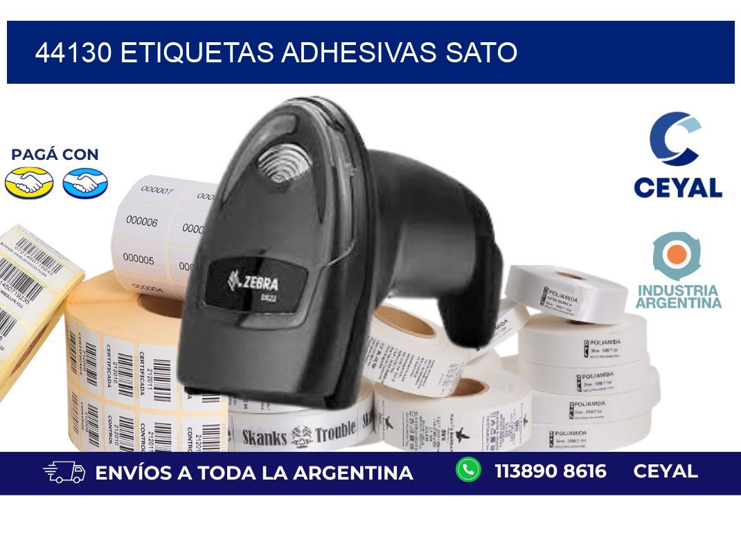 44130 ETIQUETAS ADHESIVAS SATO