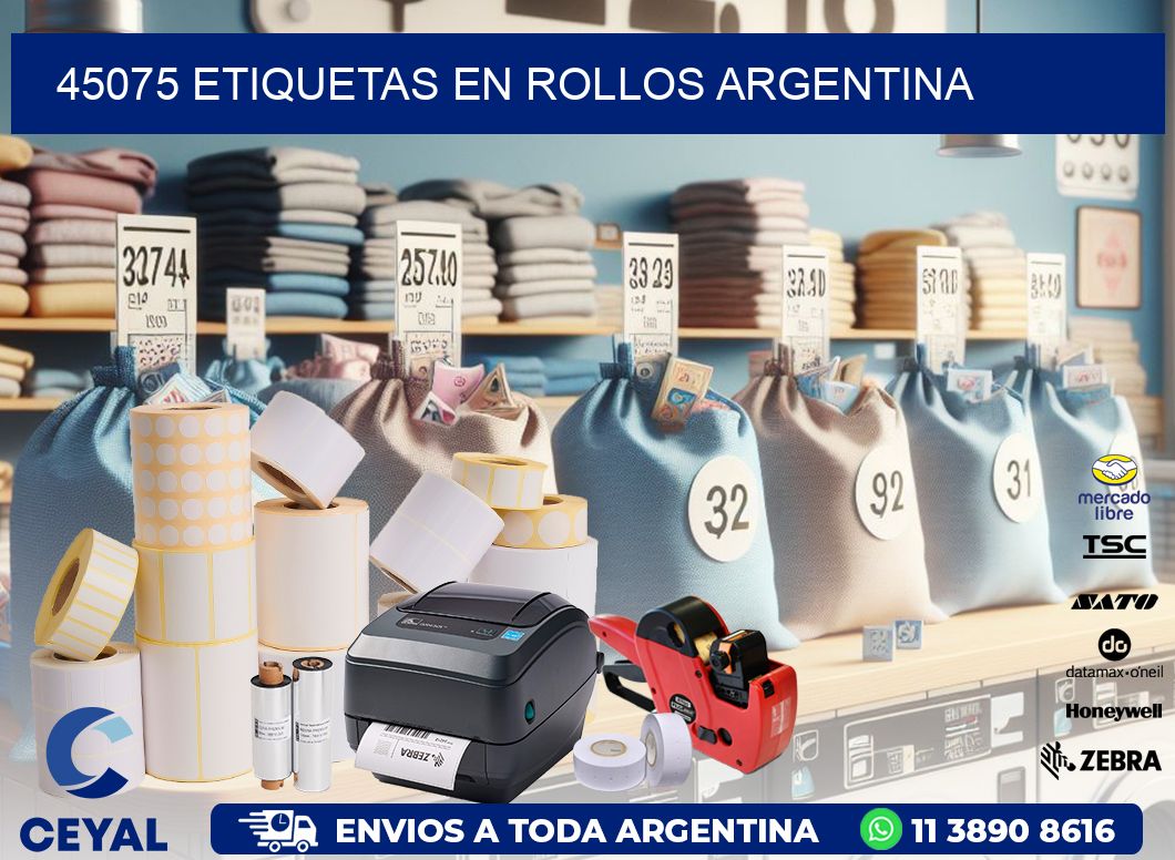 45075 ETIQUETAS EN ROLLOS ARGENTINA