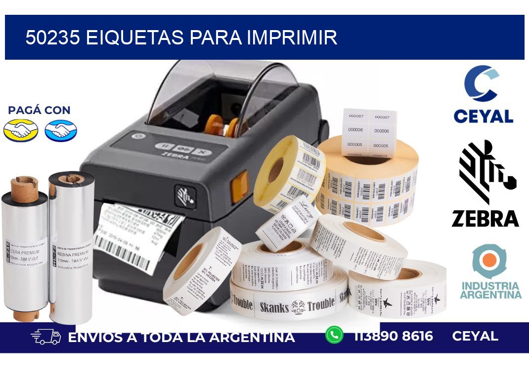 50235 EIQUETAS PARA IMPRIMIR