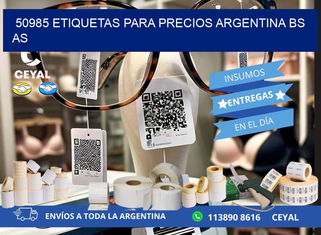 50985 ETIQUETAS PARA PRECIOS ARGENTINA BS AS