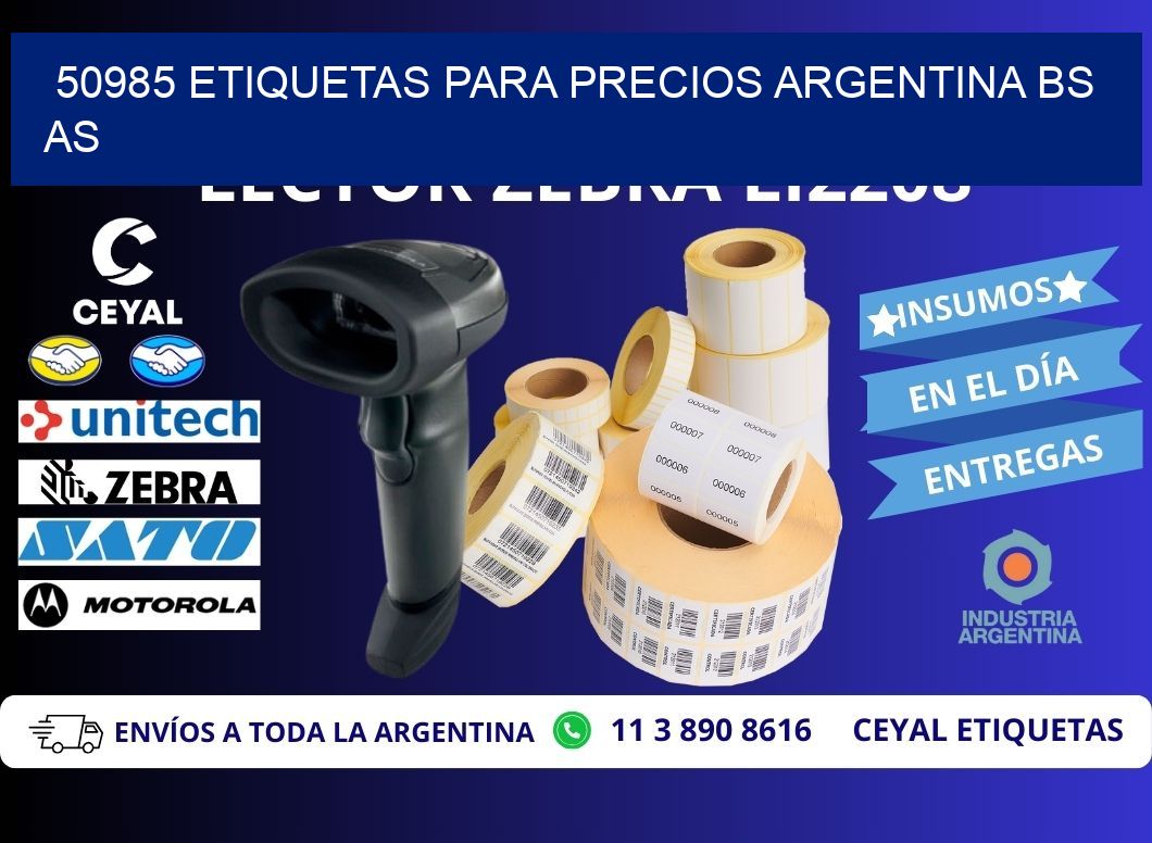 50985 ETIQUETAS PARA PRECIOS ARGENTINA BS AS