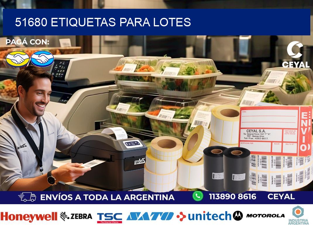 51680 ETIQUETAS PARA LOTES