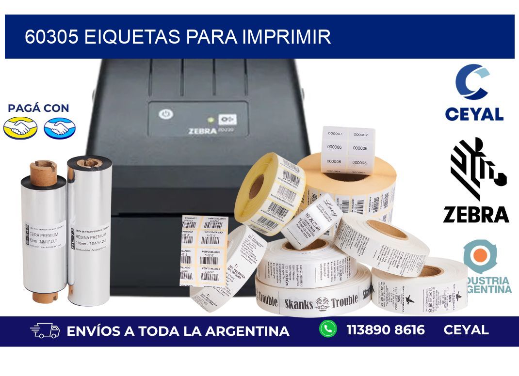 60305 EIQUETAS PARA IMPRIMIR