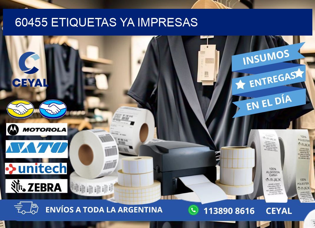 60455 ETIQUETAS YA IMPRESAS