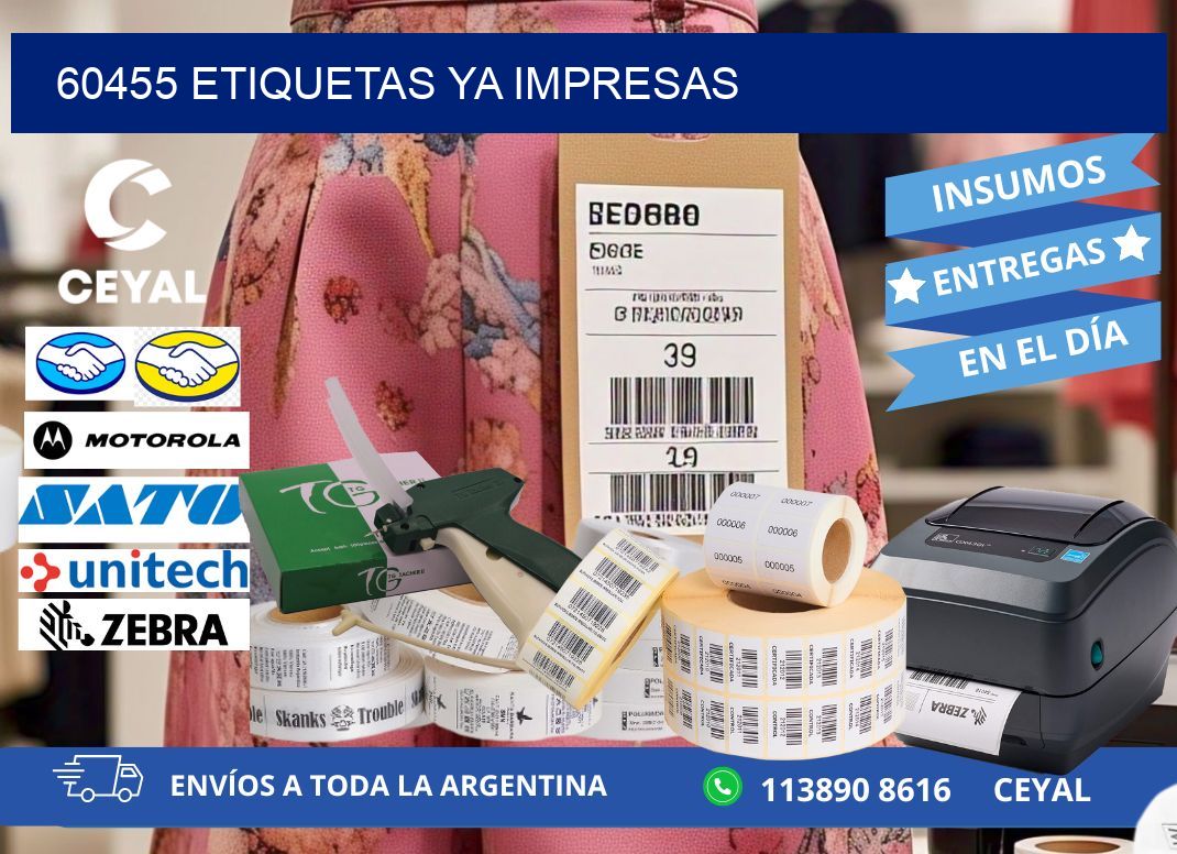 60455 ETIQUETAS YA IMPRESAS