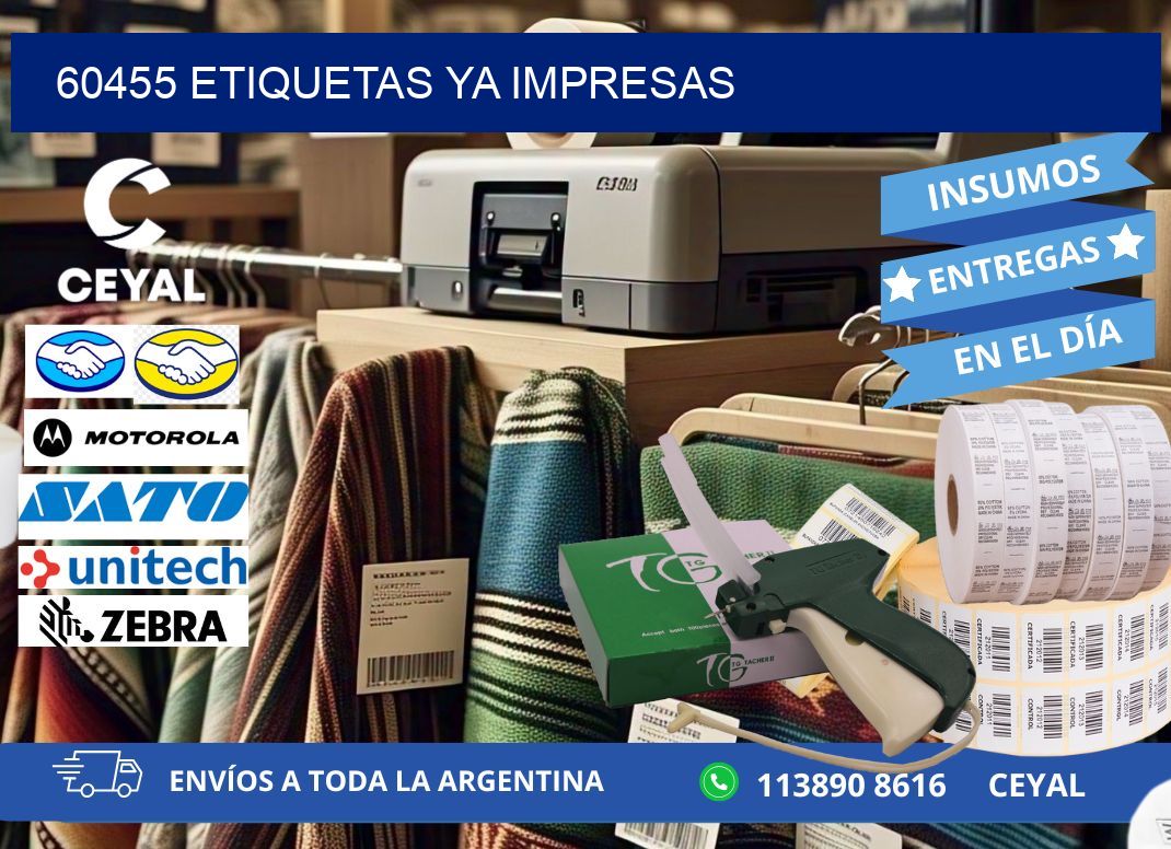 60455 ETIQUETAS YA IMPRESAS