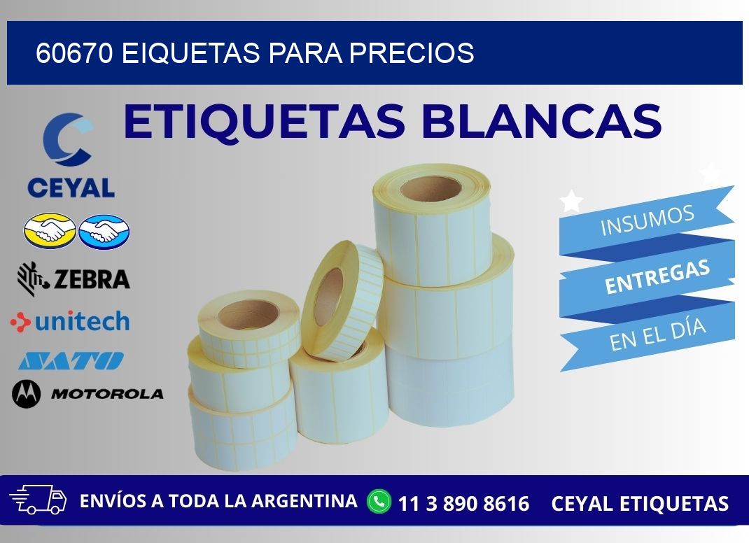 60670 EIQUETAS PARA PRECIOS