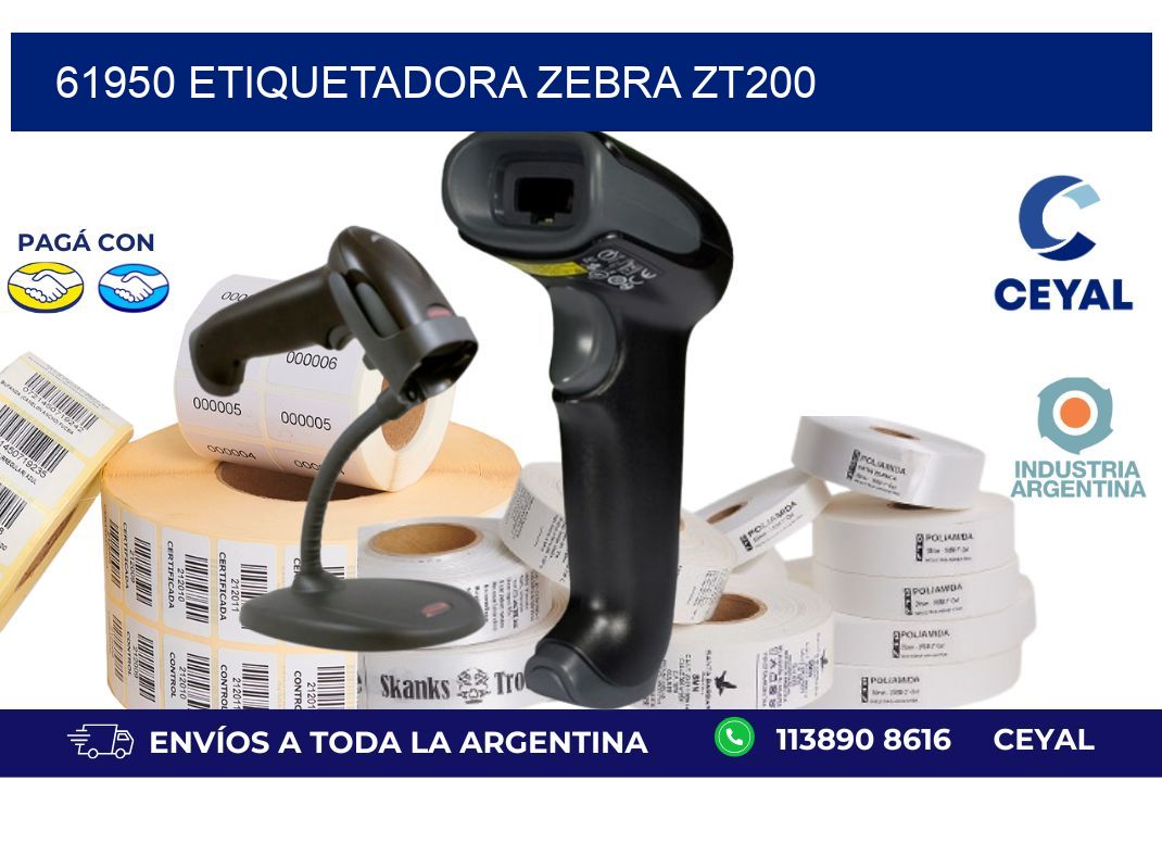 61950 ETIQUETADORA ZEBRA ZT200