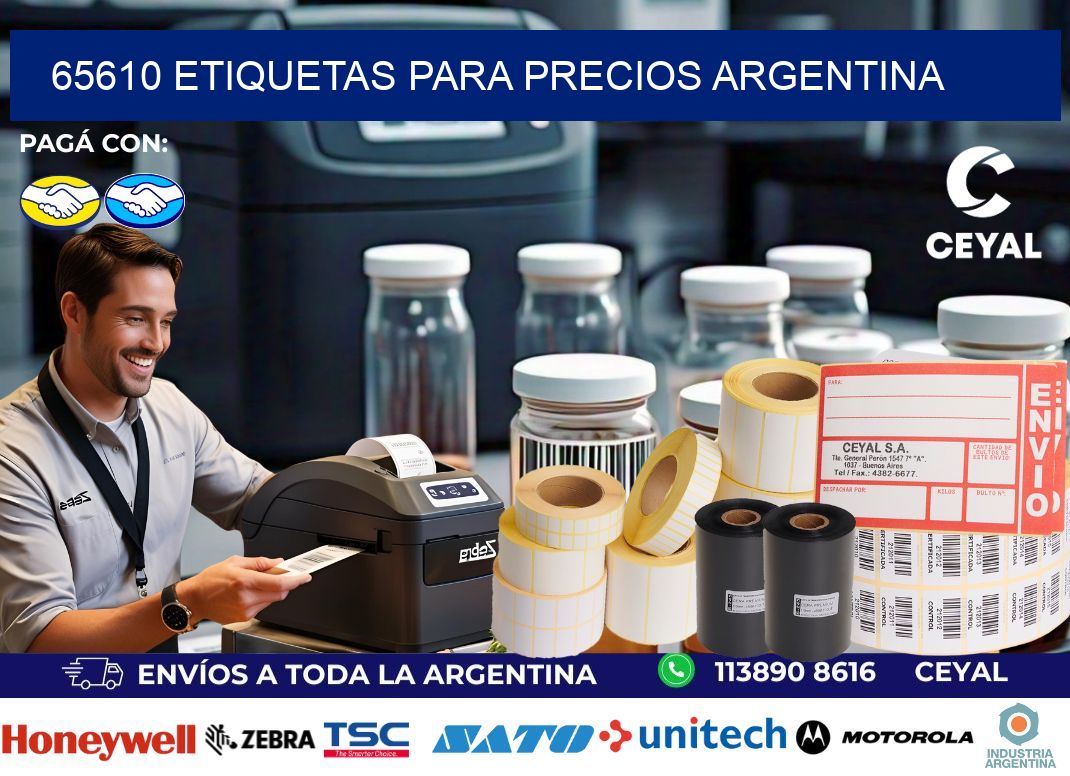 65610 ETIQUETAS PARA PRECIOS ARGENTINA