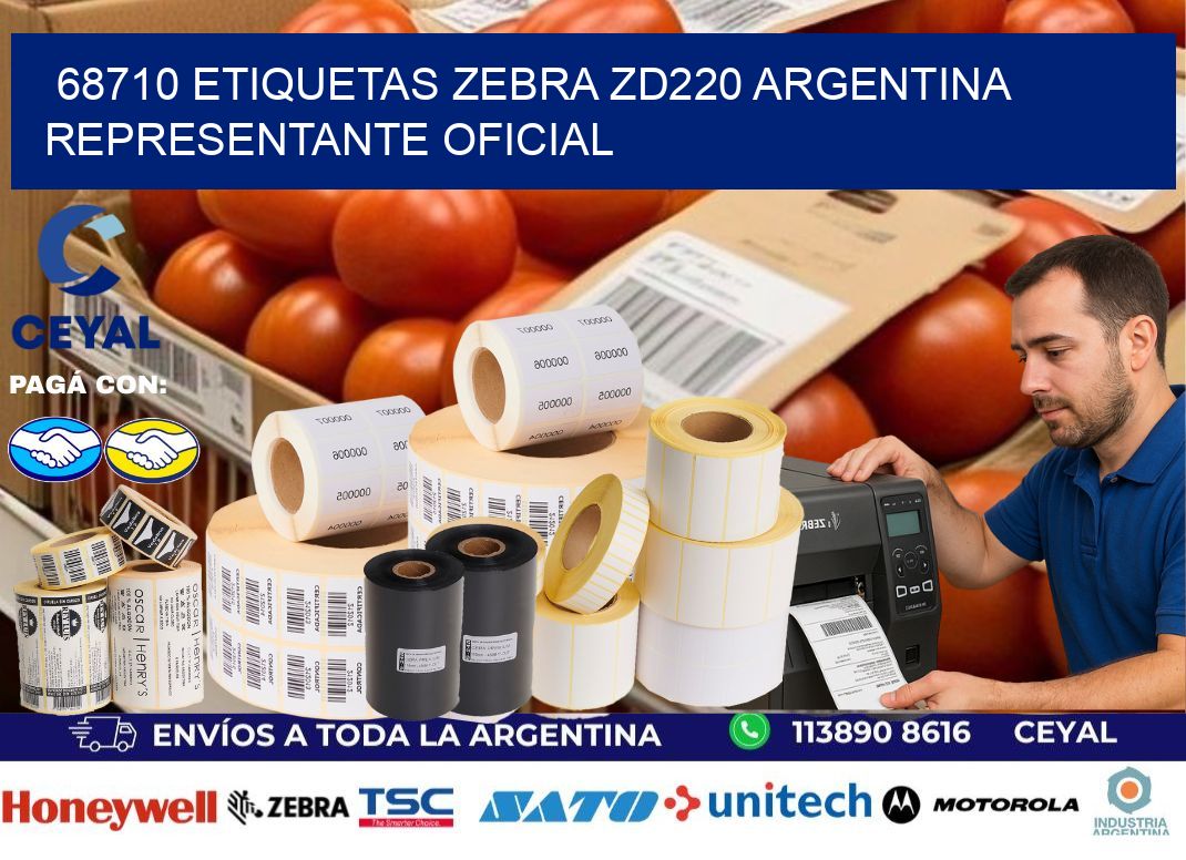 68710 etiquetas zebra zd220 argentina REPRESENTANTE OFICIAL