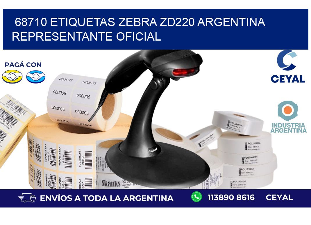 68710 etiquetas zebra zd220 argentina REPRESENTANTE OFICIAL