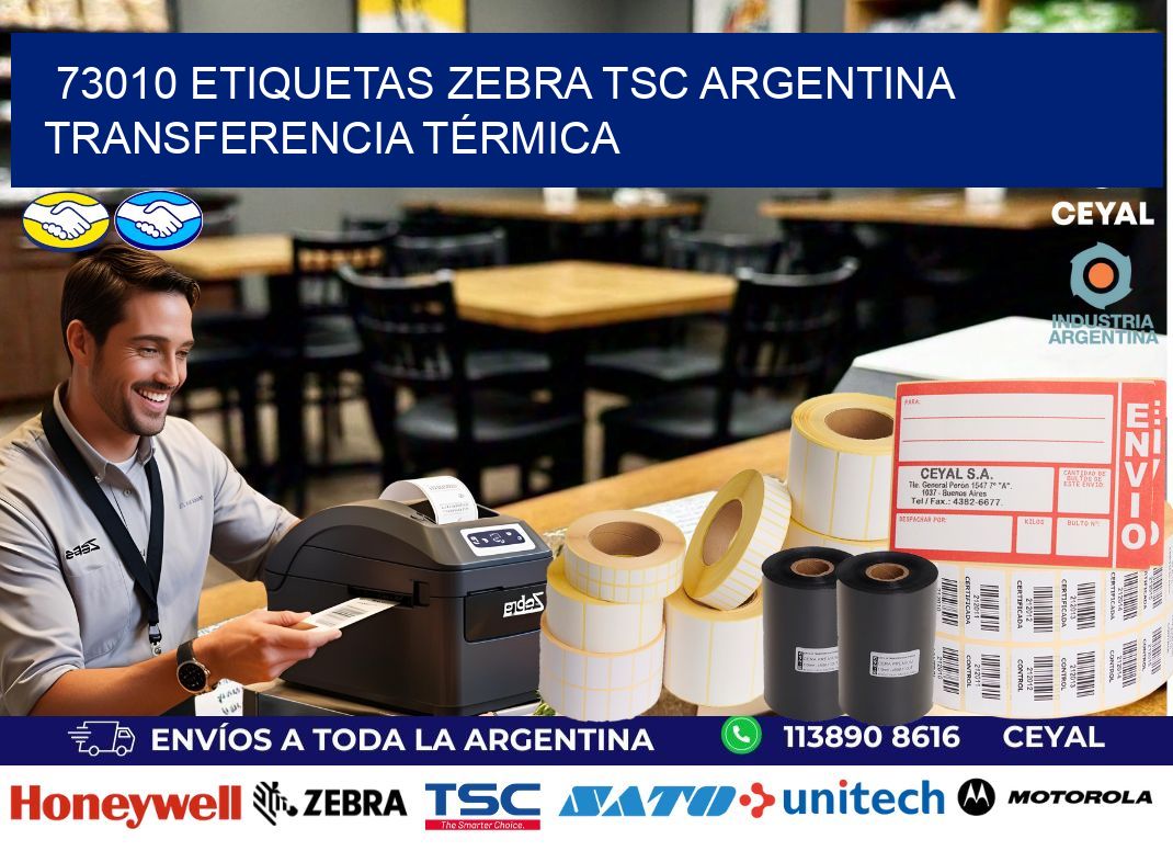 73010 etiquetas zebra tsc argentina TRANSFERENCIA TÉRMICA