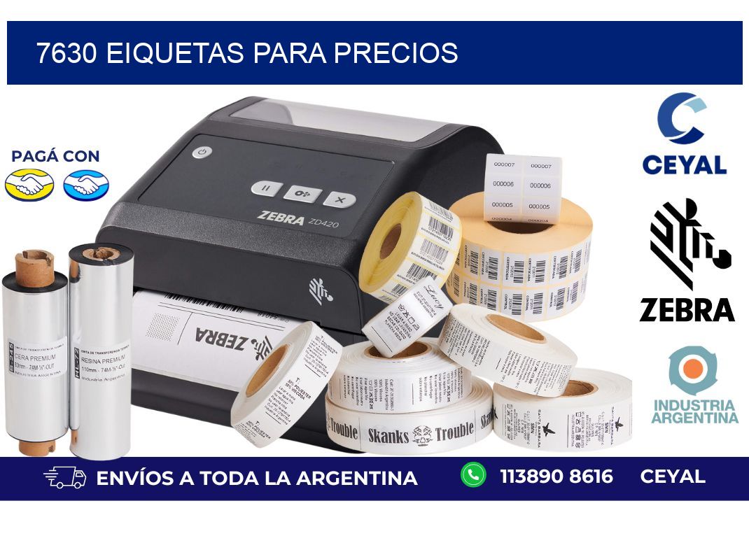 7630 EIQUETAS PARA PRECIOS