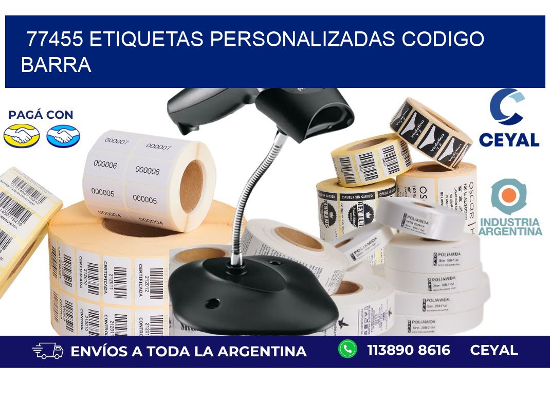 77455 ETIQUETAS PERSONALIZADAS CODIGO BARRA