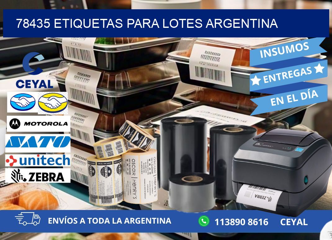 78435 ETIQUETAS PARA LOTES ARGENTINA