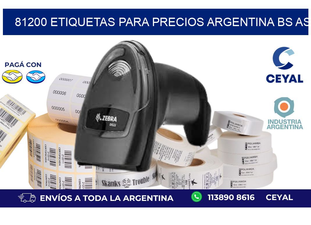 81200 ETIQUETAS PARA PRECIOS ARGENTINA BS AS
