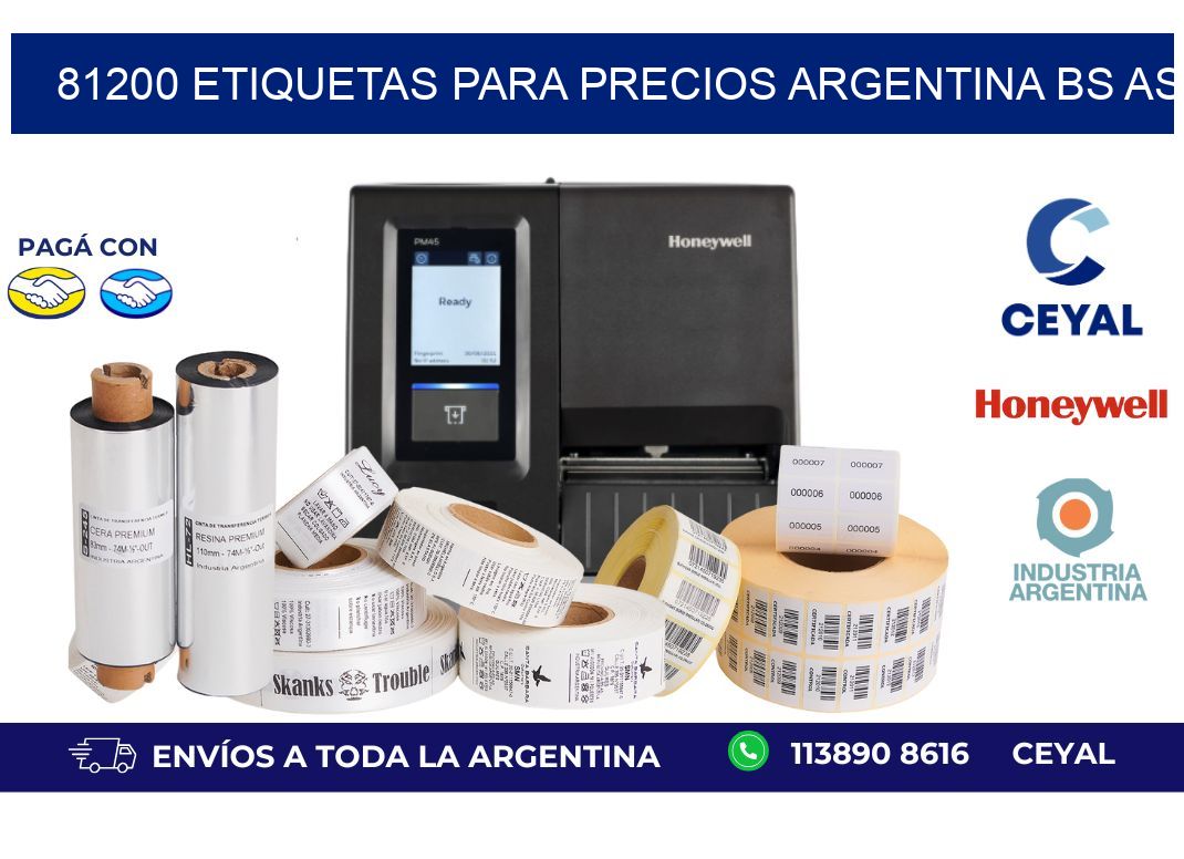 81200 ETIQUETAS PARA PRECIOS ARGENTINA BS AS