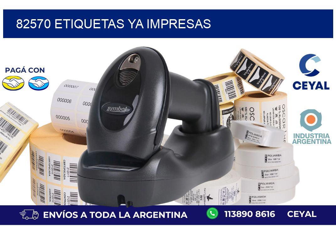 82570 ETIQUETAS YA IMPRESAS