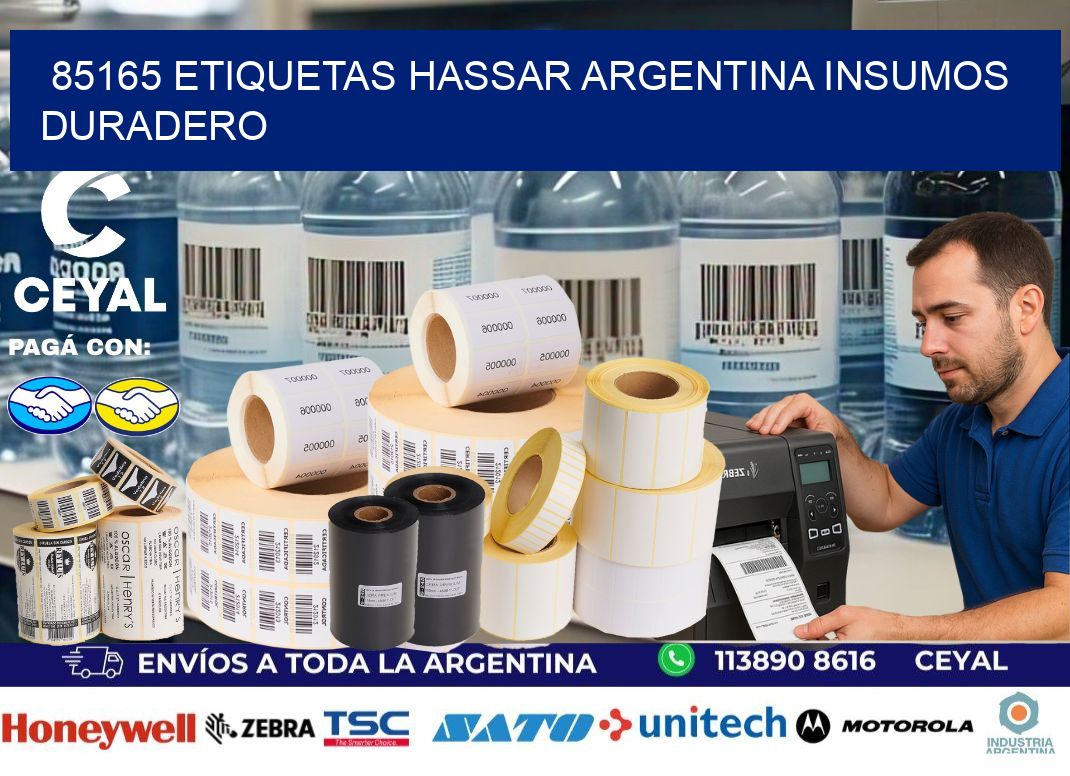 85165 etiquetas hassar argentina INSUMOS DURADERO