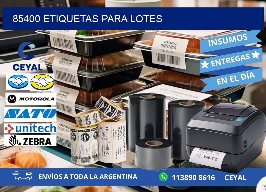 85400 ETIQUETAS PARA LOTES