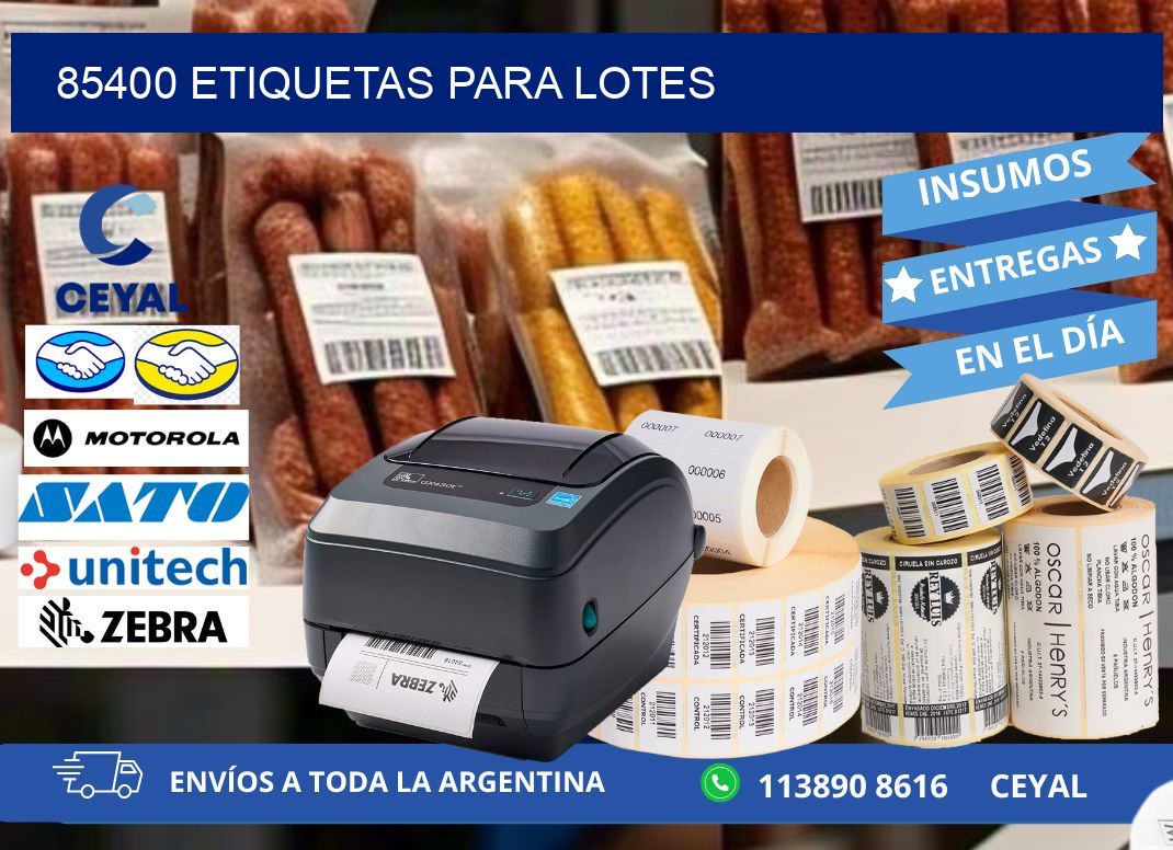 85400 ETIQUETAS PARA LOTES