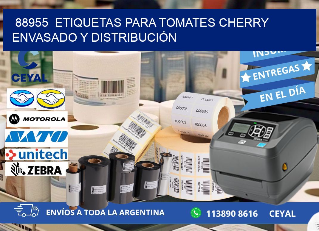 88955  ETIQUETAS PARA TOMATES CHERRY ENVASADO Y DISTRIBUCIÓN