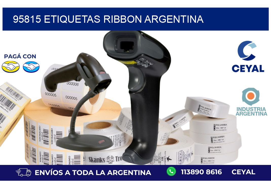 95815 etiquetas ribbon argentina
