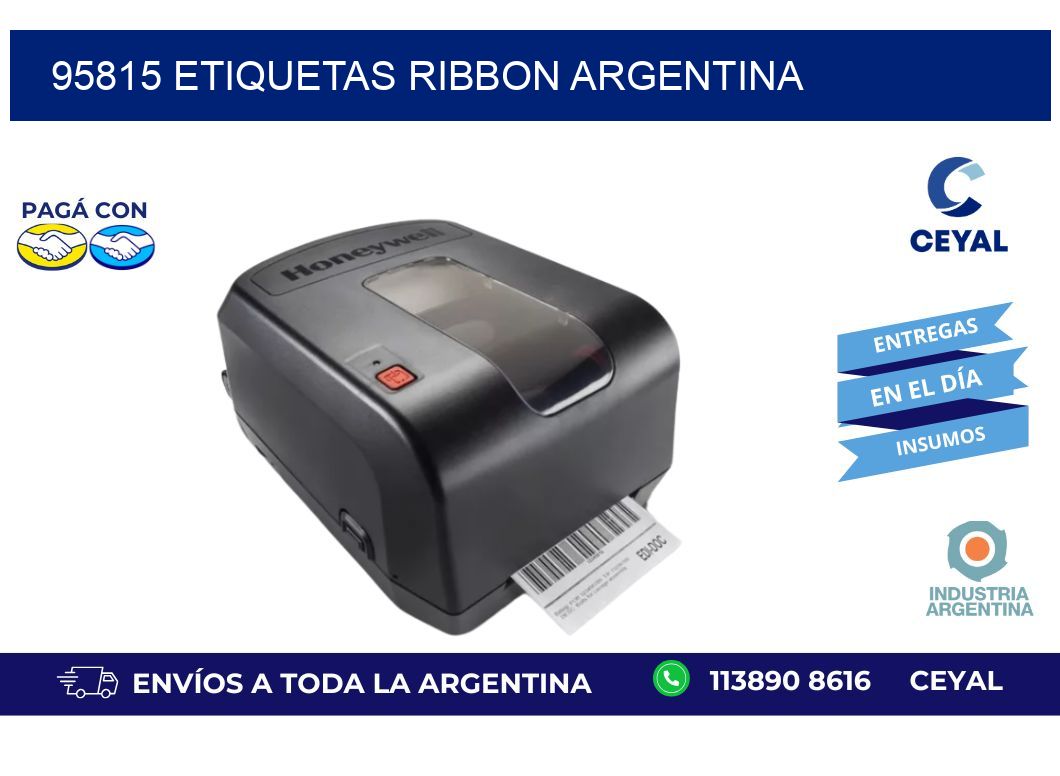 95815 etiquetas ribbon argentina