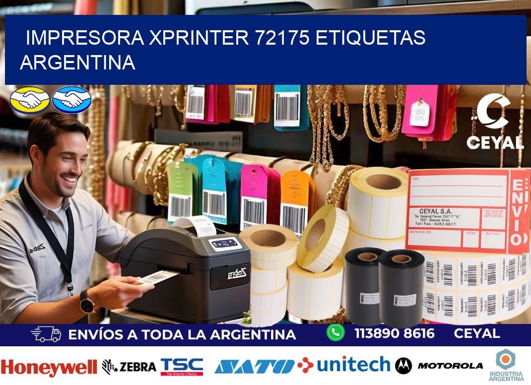Impresora xprinter 72175 etiquetas argentina