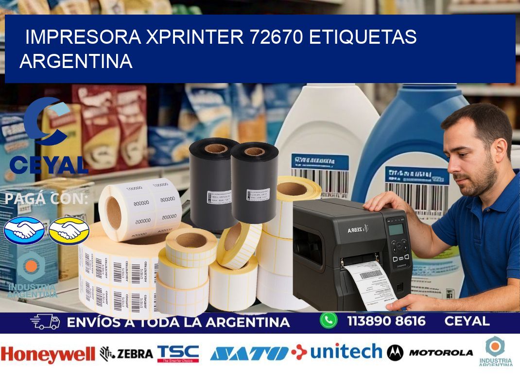 Impresora xprinter 72670 etiquetas argentina