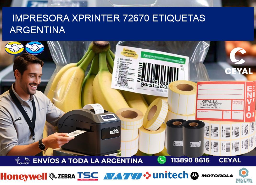Impresora xprinter 72670 etiquetas argentina