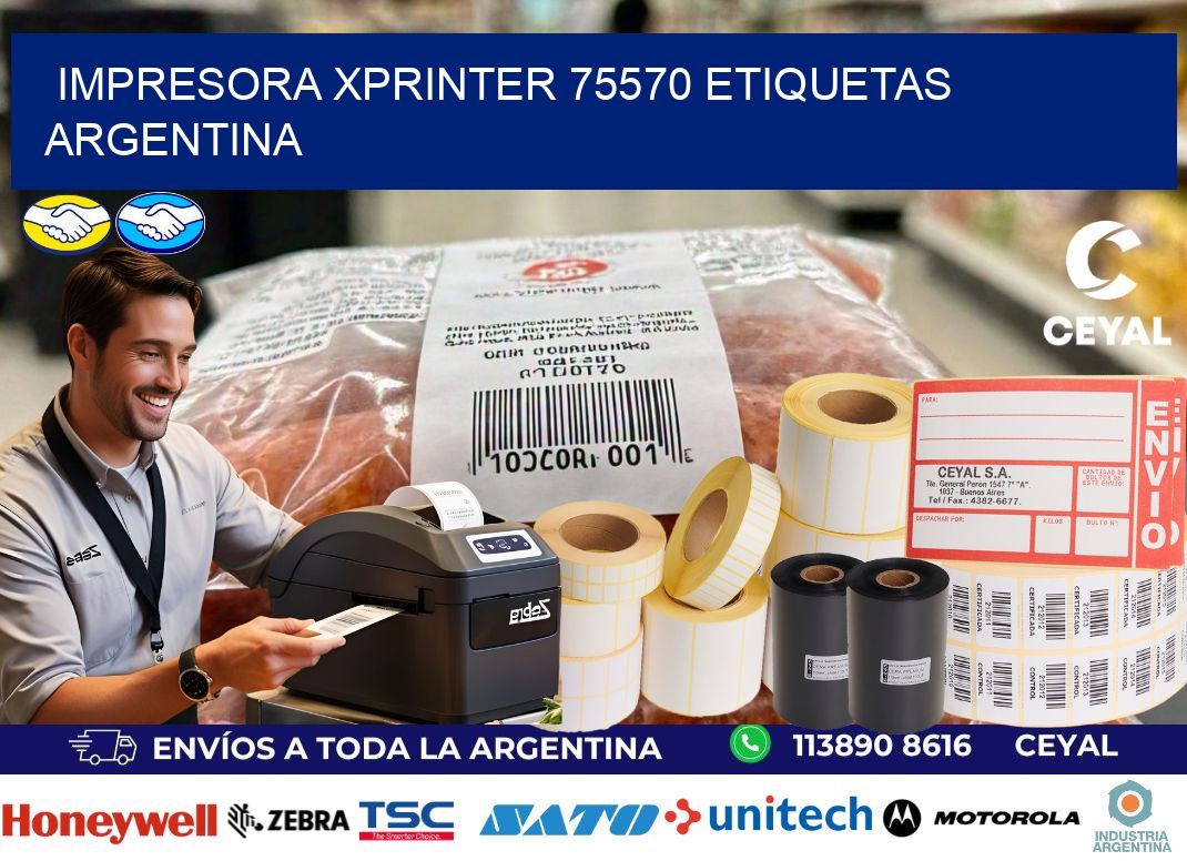 Impresora xprinter 75570 etiquetas argentina