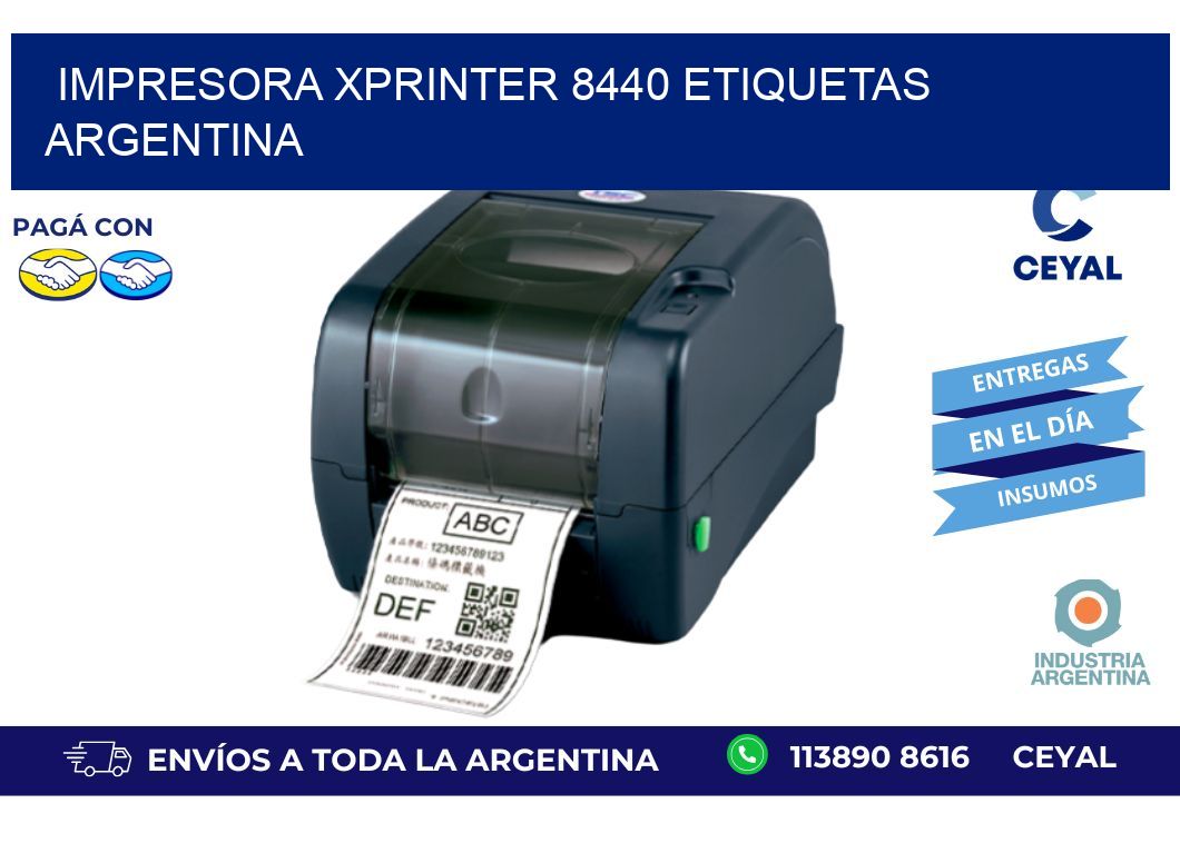 Impresora xprinter 8440 etiquetas argentina