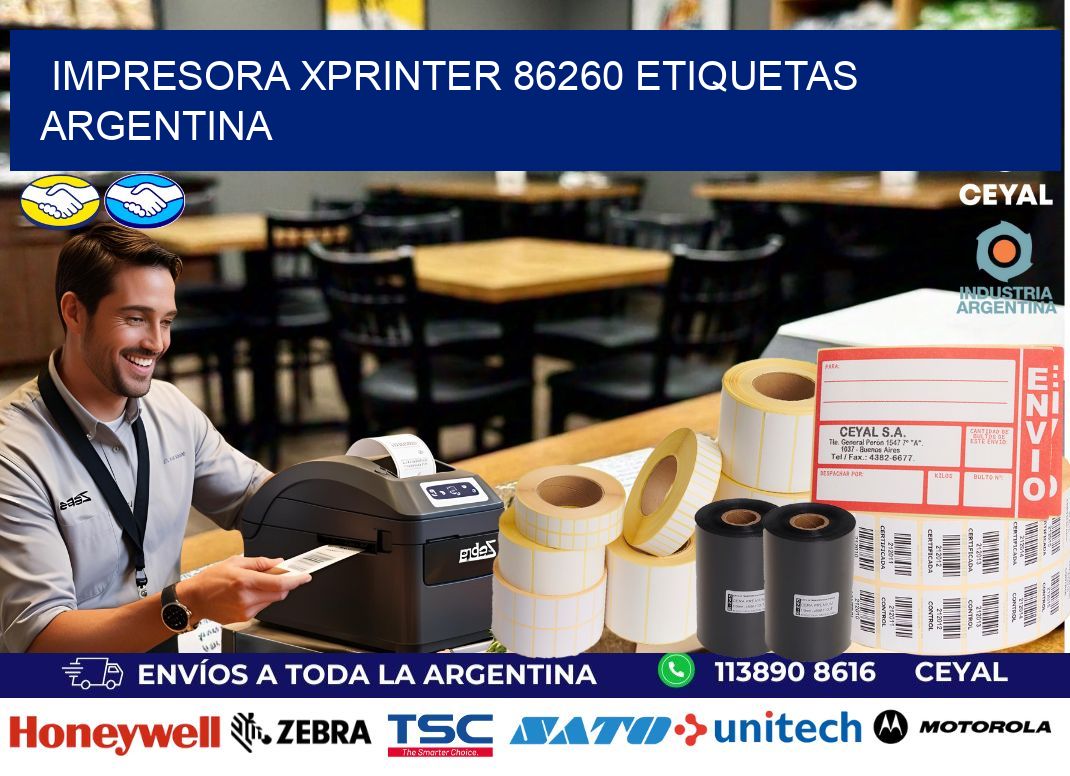 Impresora xprinter 86260 etiquetas argentina