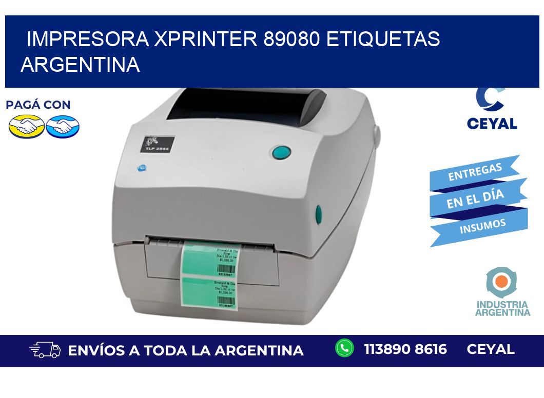 Impresora xprinter 89080 etiquetas argentina