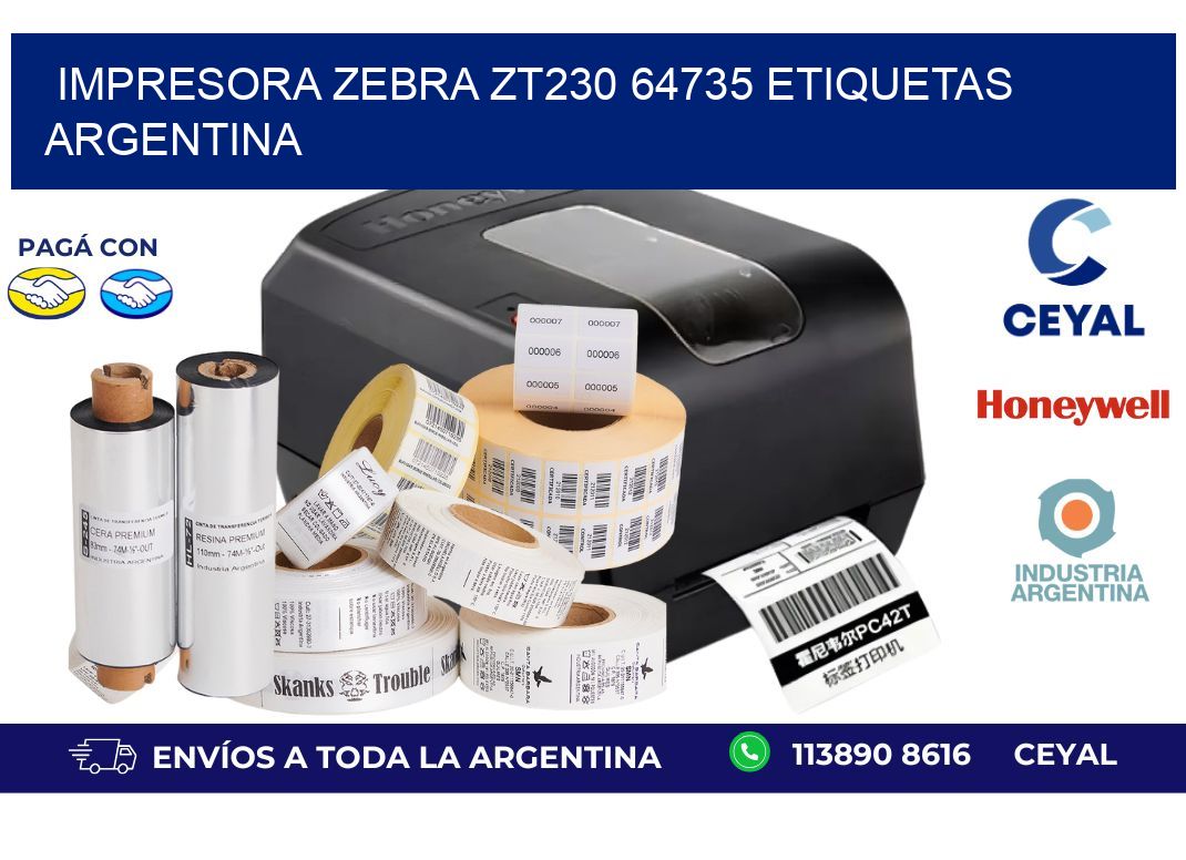 Impresora zebra zt230 64735 etiquetas argentina