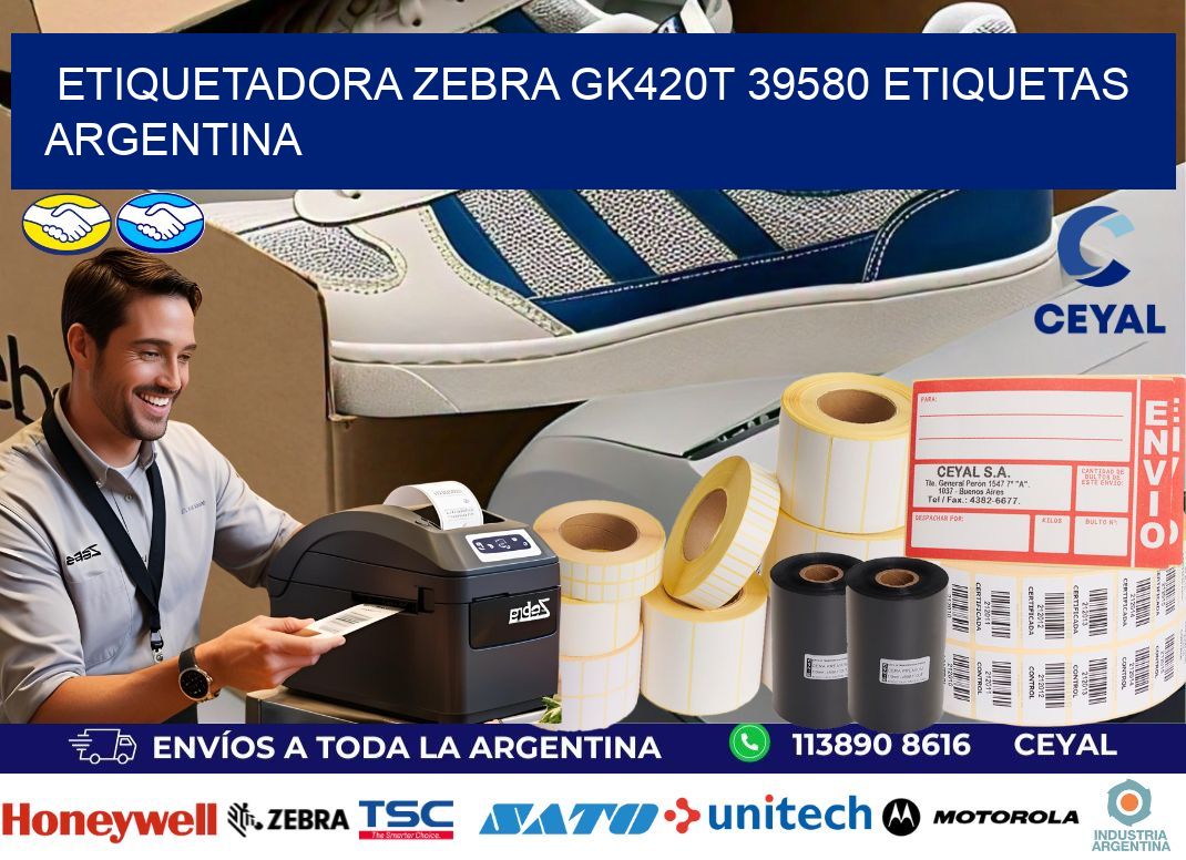etiquetadora zebra gk420t 39580 etiquetas argentina