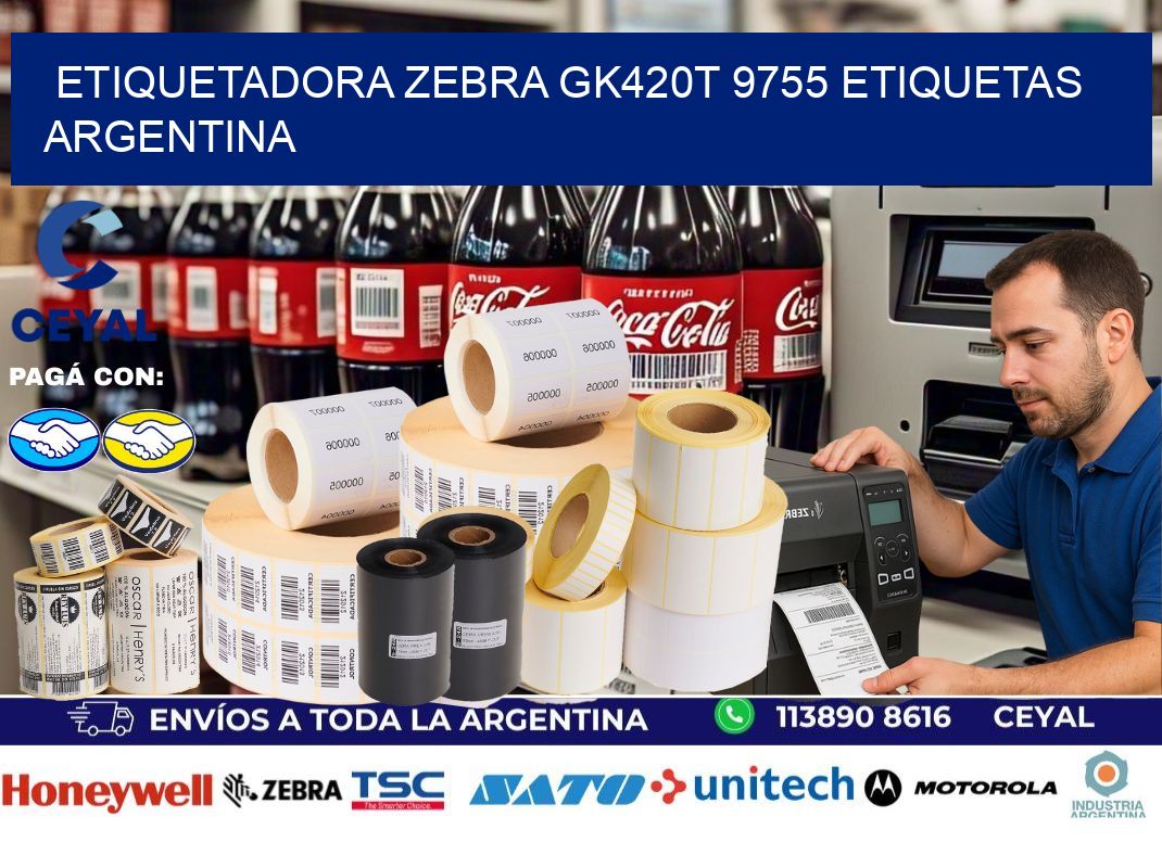 etiquetadora zebra gk420t 9755 etiquetas argentina