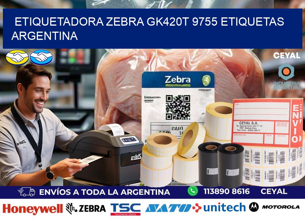 etiquetadora zebra gk420t 9755 etiquetas argentina