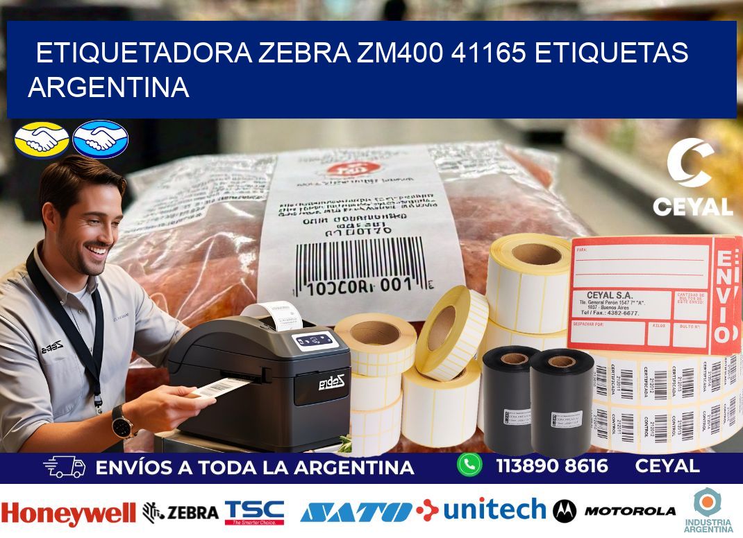 etiquetadora zebra zm400 41165 etiquetas argentina