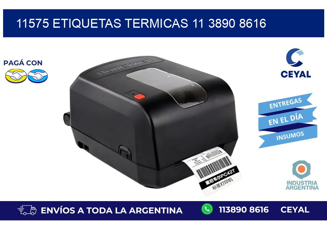 11575 ETIQUETAS TERMICAS 11 3890 8616