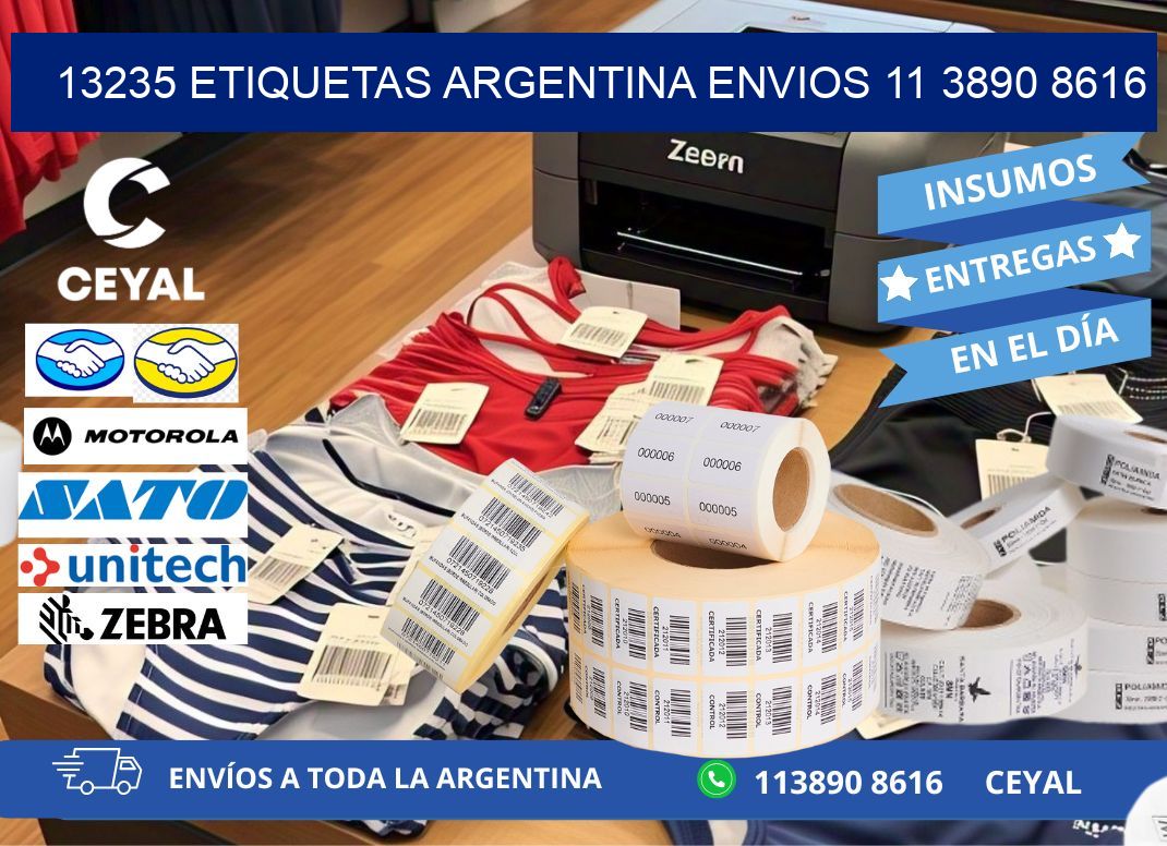 13235 ETIQUETAS ARGENTINA ENVIOS 11 3890 8616