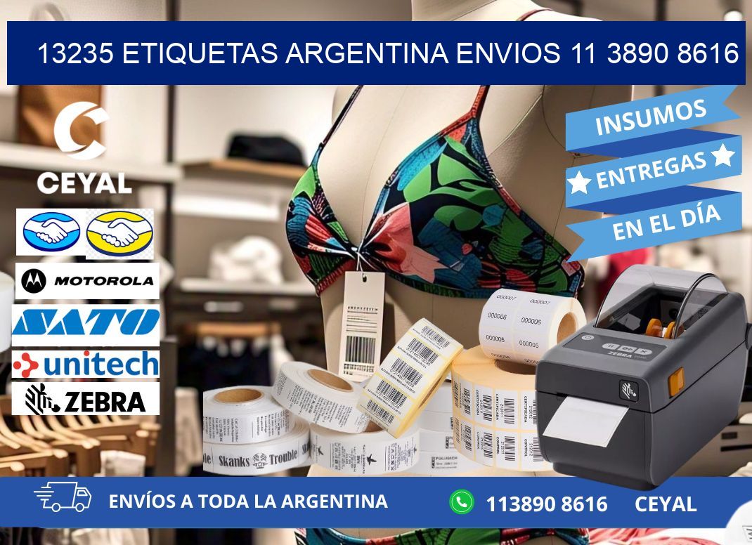 13235 ETIQUETAS ARGENTINA ENVIOS 11 3890 8616