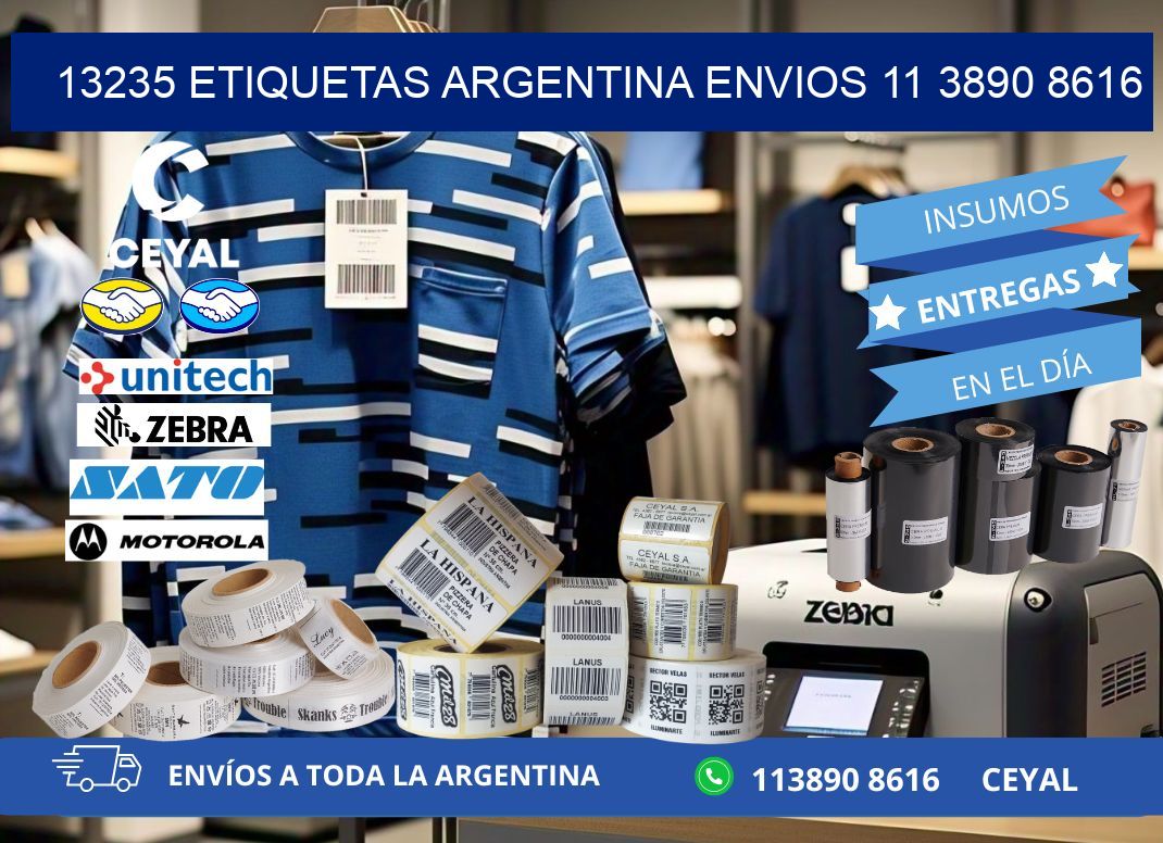 13235 ETIQUETAS ARGENTINA ENVIOS 11 3890 8616