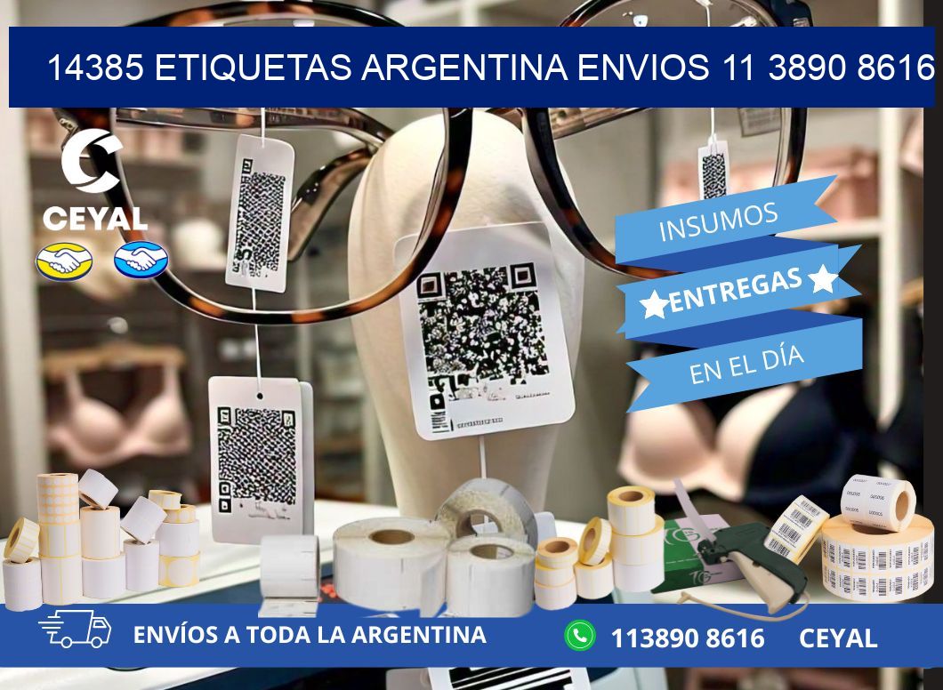 14385 ETIQUETAS ARGENTINA ENVIOS 11 3890 8616